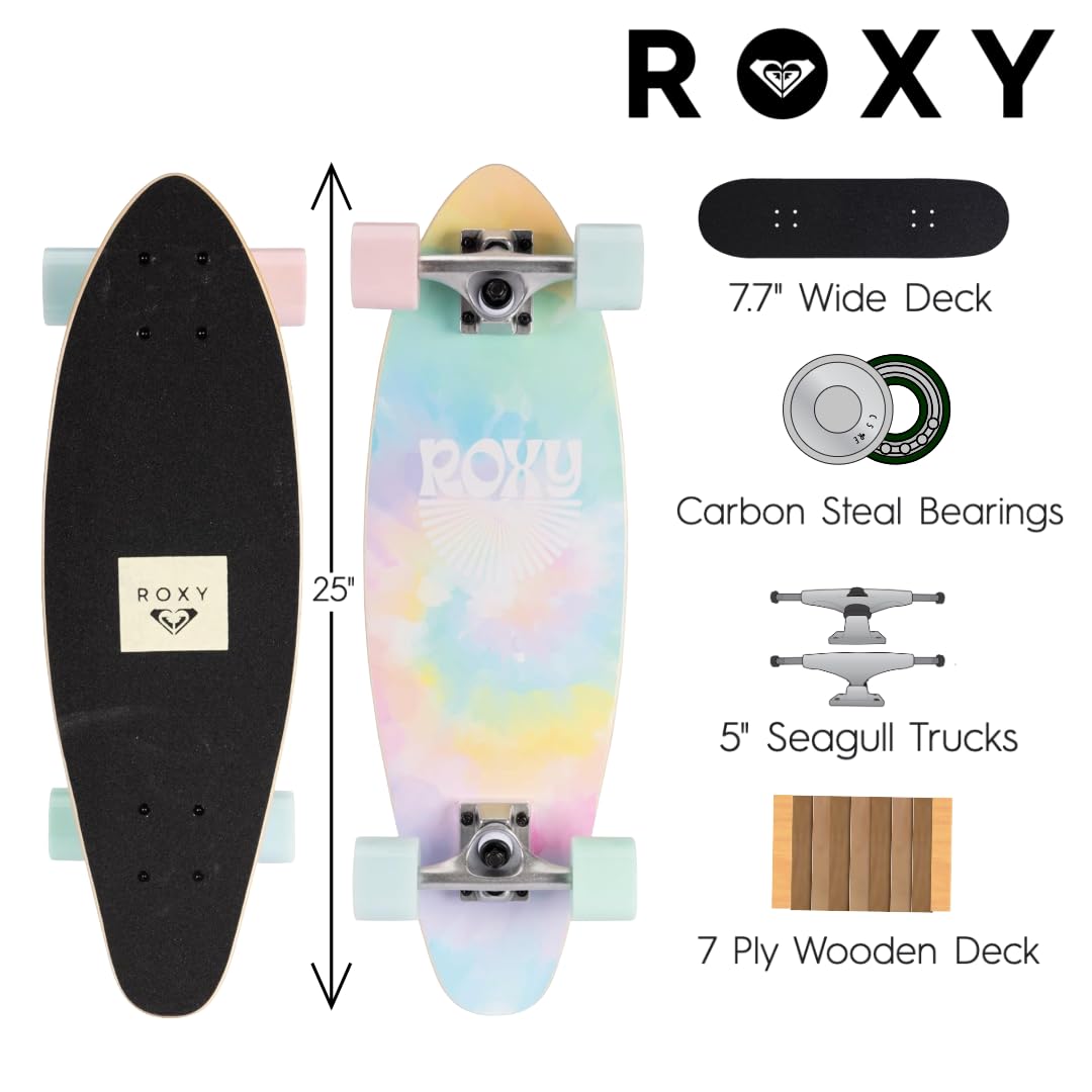 Amazon.com: Roxy Mini Pintail Cruiser Skateboard for Girls – 25